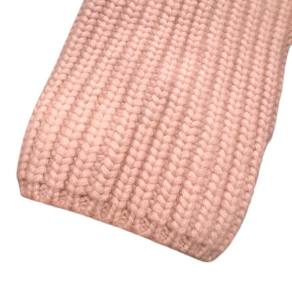 Zara Asymmetrical Soft Beige Ribbed Sweater Wool Blend - Picture 7 of 16